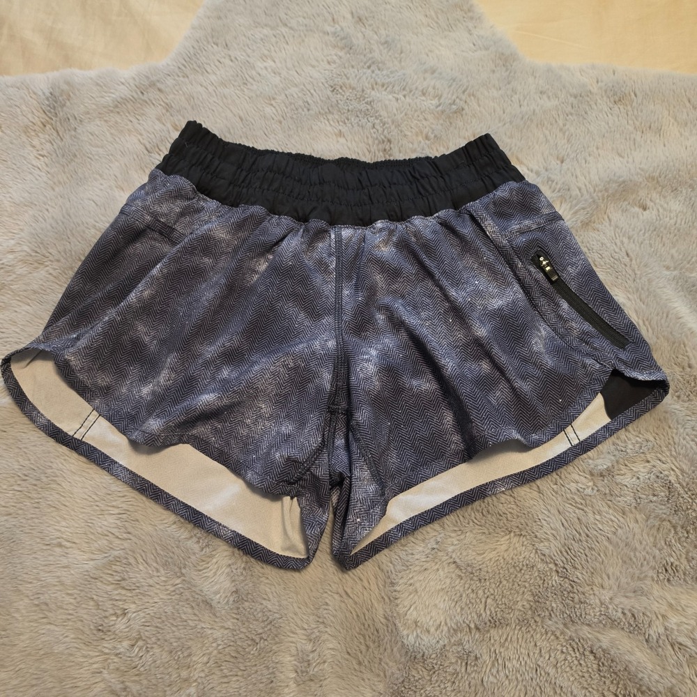 Lululemon Women's Tracker Shorts Mini Diffusion Black Size 6